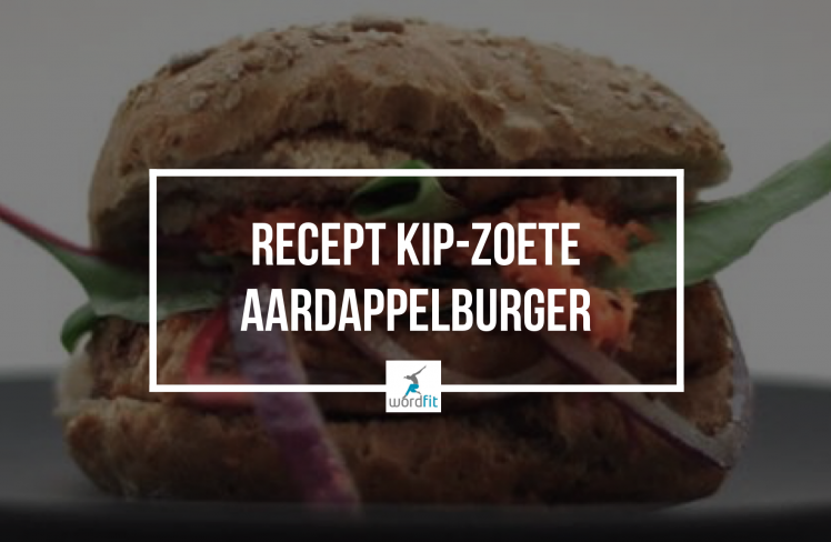 Recept kip-zoete aardappelburger WordFit Fré Heylen Recept kip-zoete aardappelburger WordFit Fré Heylen