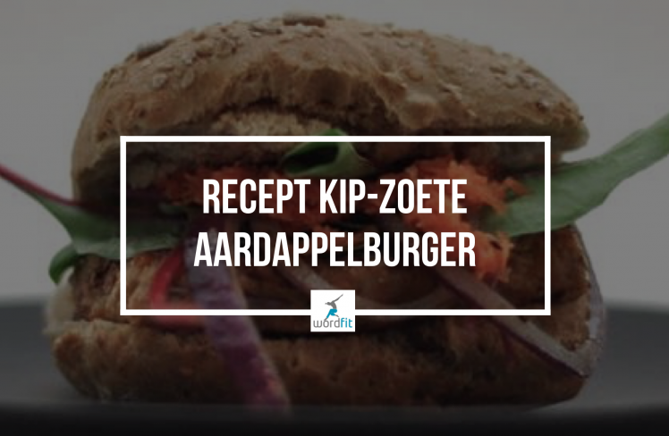 Recept kip-zoete aardappelburger WordFit Fré Heylen